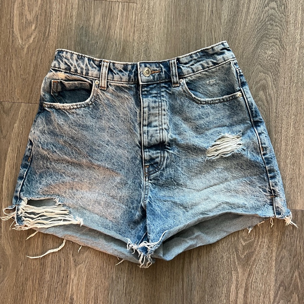 Zara Highwaist Denim Shorts